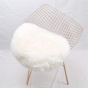 Faux Lammfell Schaffell Teppich, HEQUN Lammfellimitat Teppich Longhair Fell Optik Nachahmung Wolle Bettvorleger Sofa Matte (W