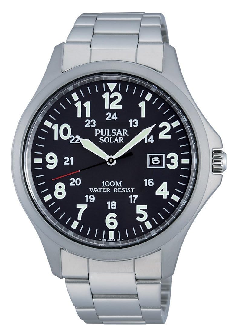 Pulsar Solar PX3003X1 Mens Wristwatch Classic & Simple Watches