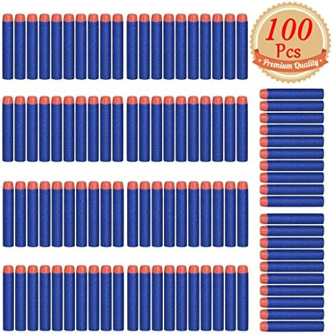 BOROLA 100pcs 7.2cm Refill Bullet Darts for Nerf N-strike Elite Series Blasters Kid Toy Gun - Dark Blue