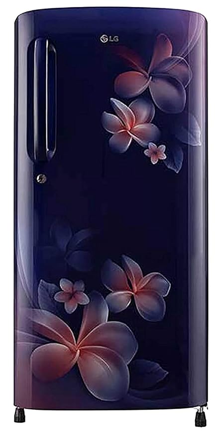 LG 190 L 4 Star Inverter Direct-Cool Single Door Refrigerator (GL-B201ABPY, Blue Plumeria): Amazon.in: Home & Kitchen