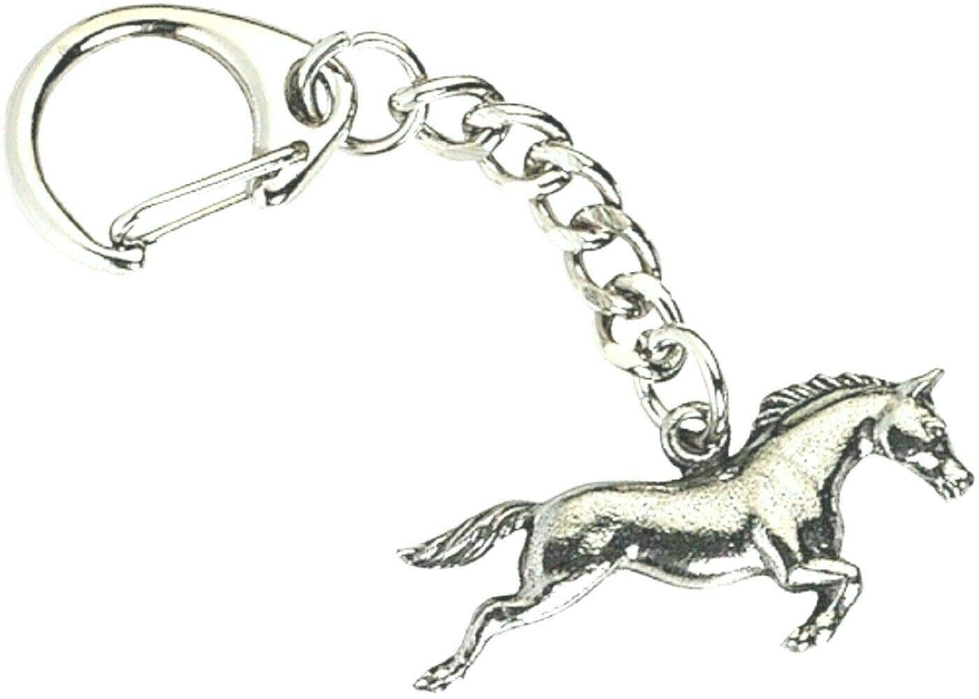 Horse Key-ring, Keychain in Fine English Pewter, Handmade