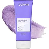 GOPURE Refine & Renew Body Scrub – Smoothing body exfoliator, softens and hydrates the look of rough, dry skin