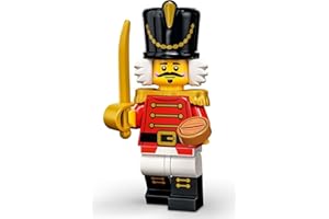 BESELOA LEGO Collectable Minifigures Series 23 - Nutcracker with Stand and Accessories 71034