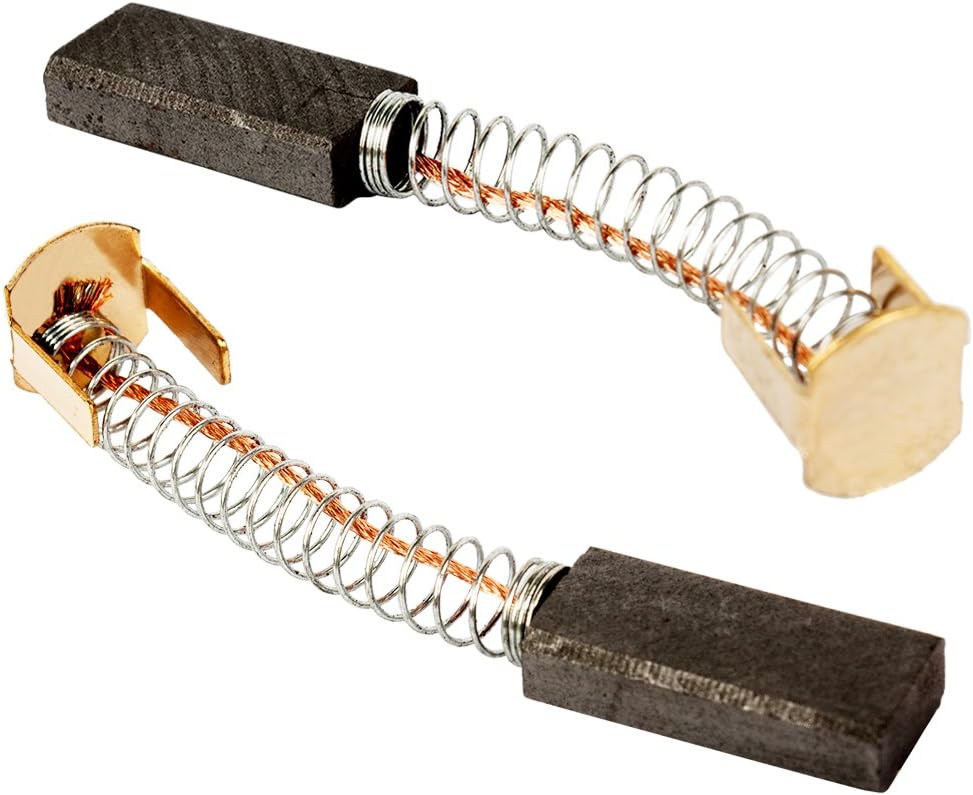 IIVVERR Pair 20mm x 8mm x 4mm Carbon Brushes Brush Repairing Part for Generic Electric Motor (Par de escobillas de carbón de 20 mm x 8 mm x 4 mm Pieza de reparación del cepillo para un motor eléctrico