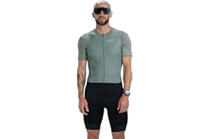 Zoot Men’s Core Tri Aero FZ Racesuit, Short Sleeve Moisture-Wicking Triathlon Suit, Plush Chamois & Storage for Race Day