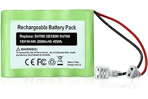 KEEPTOP BRJR 18Volt 2500mAh Battery SV780 Replacement, Compatible with Shark SV780-N XB780N SV760 Series SV780-N-14