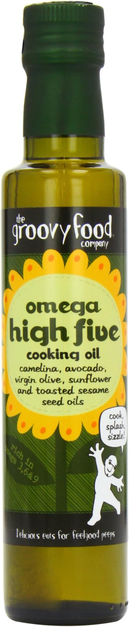 The Groovy Food Company Omega High Five Cooking Oil 250ml (Pack of 2)
