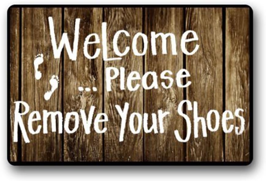 Custom Door Mats Funny Words Take Your Shoes Off Please Indoor/Outdoor Doormat Indoor/Outdoors Decor Mat Rugs