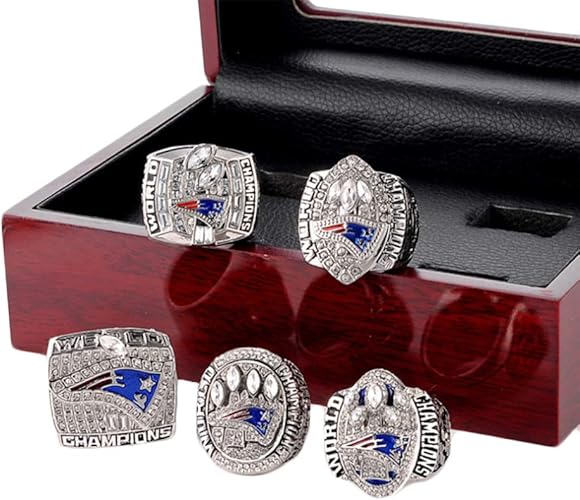 Amazon 新しいeng Patriots 01 03 04 15 17 Championshipリングとボックスセット 5点セット ニューイングランド ペイトリオッツ スーパーボウルリング ボックス付き 指輪セット 愛国 スーパーボウルのレプリカ 公式デザイン シルバー 10 リング 通販 Amazon 新しいeng Patriots 01 03 04 15 17 Championshipリングとボックスセット 5点セット ニューイングランド ペイトリオッツ スーパーボウルリング ボックス付き 指輪セット 愛国 スーパーボウルのレプリカ 公式デザイン シルバー 10 リング 通販