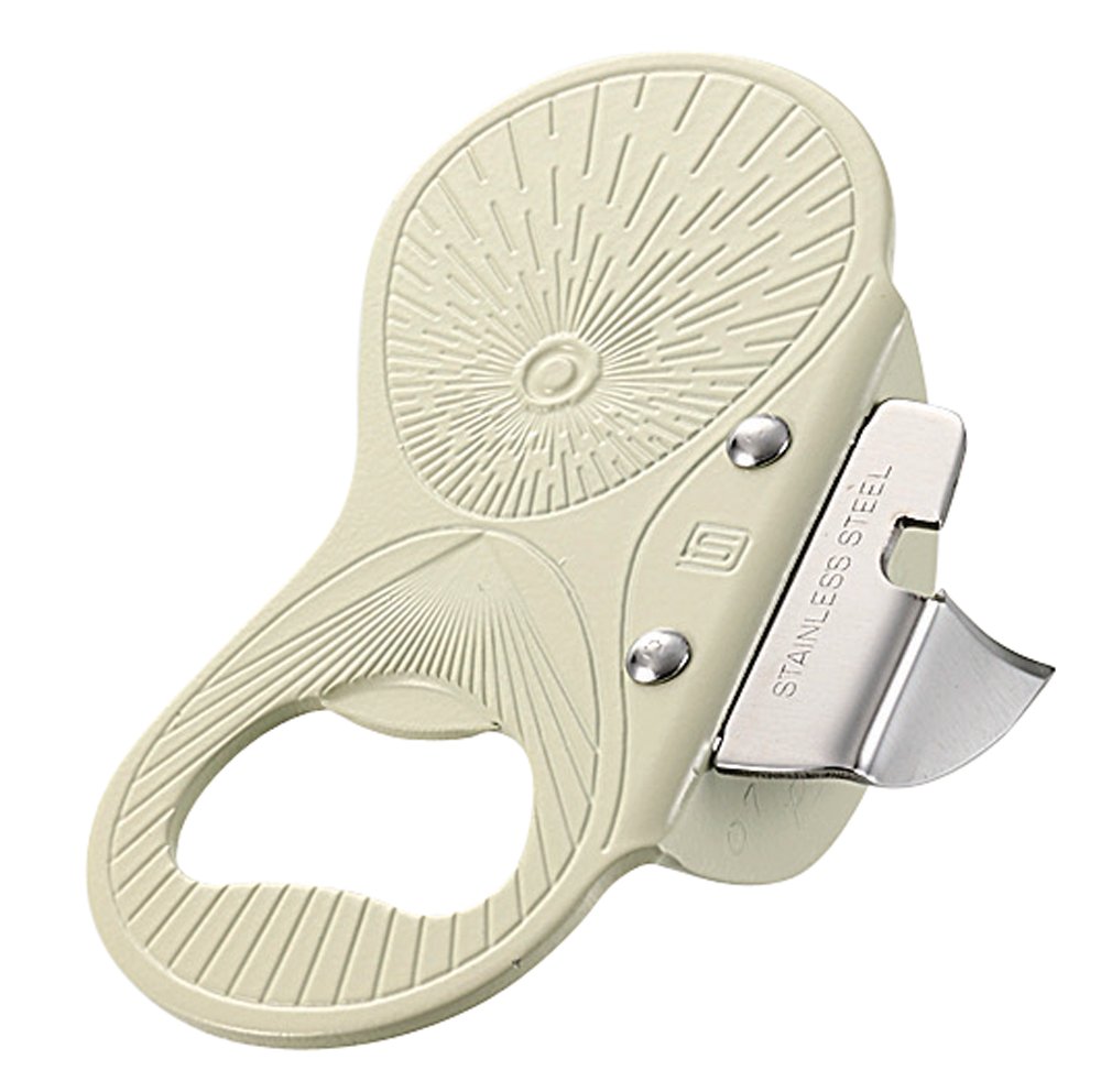 パール金属株式会社 Cuisine Facile Can Opener (Beige, Stainless Steel Blade, Manual, Japan Import)