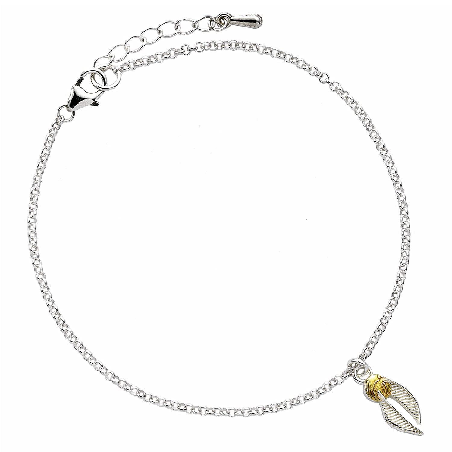 Harry Potter Sterling Golden Snitch Bracelet by The Carat Shop
