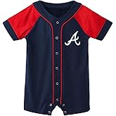 Outerstuff MLB Unisex-Baby Newborn & Infants 0-24 Months Little Slugger Creeper Bodysuit Romper