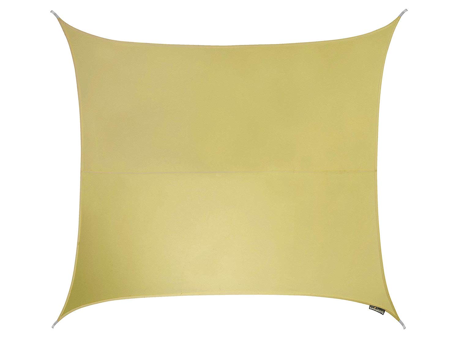 Kookaburra 2m Square Water Resistant Garden Patio Sun Shade Sail Canopy 96.5% UV Block with Free Rope (Sand)