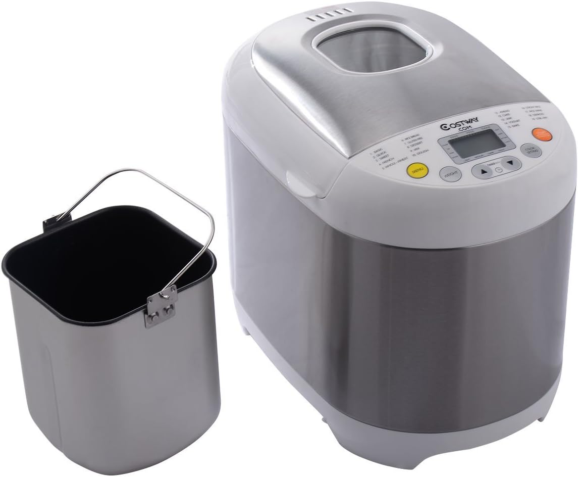 Amazon.com: COSTWAY 2 LB Electric Bread Maker Machine Programmable