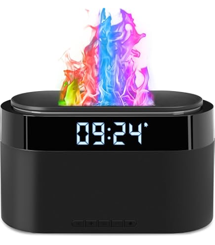 Réveil Lumineux Et Diffuseur D'huiles Essentielles AROMASOUND Kumo - Blanc, Sans Eau, 7 Couleurs, Bluetooth
