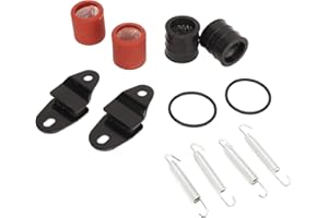 Qiilu Exhaust Muffler Gasket Spring Kit for Banshee 350 YFZ350 1987-2006,Durable Metal Alloy Set