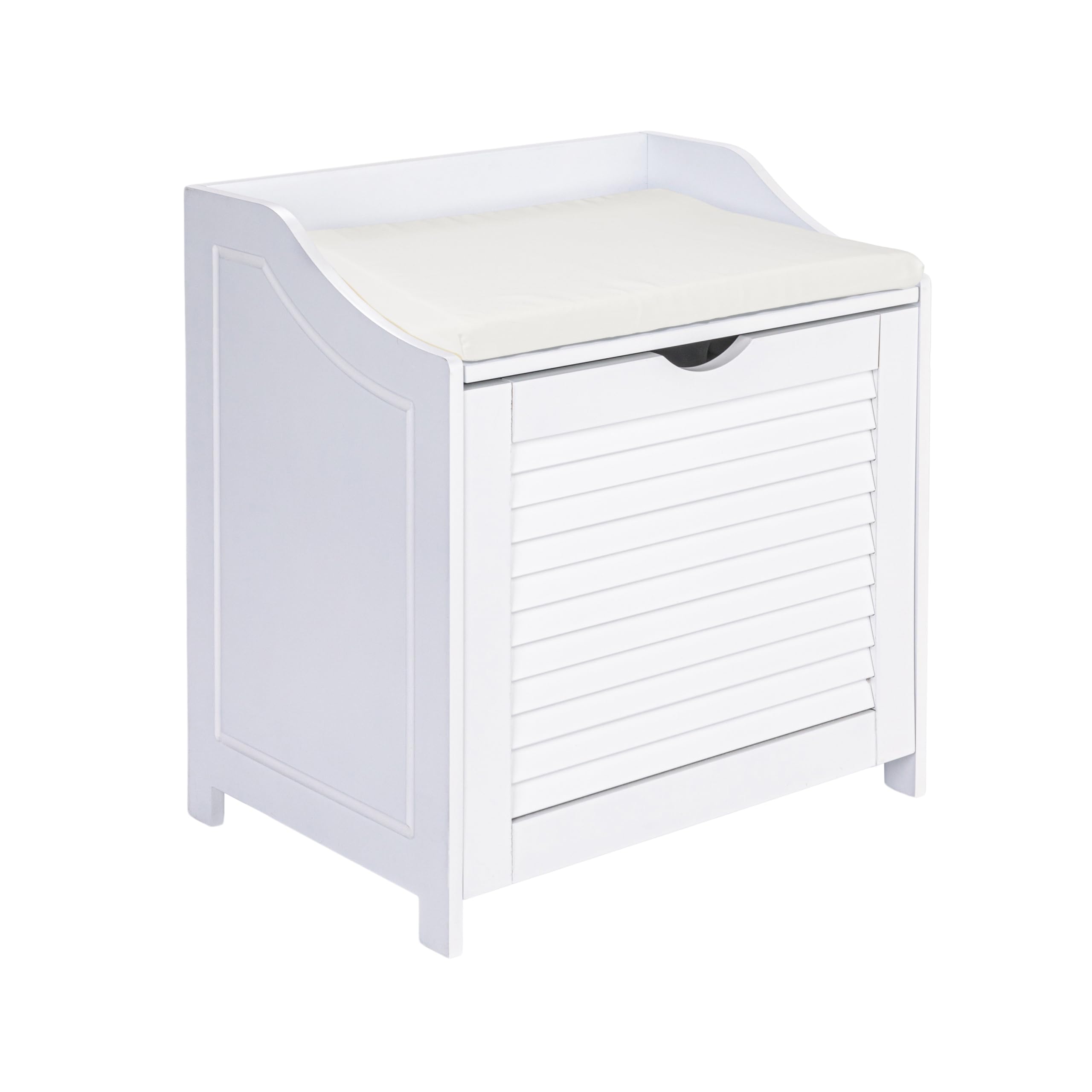 Photo 1 of ***Missing Pieces
Household Essentials Single Load Hamper Cabinet Seat, White