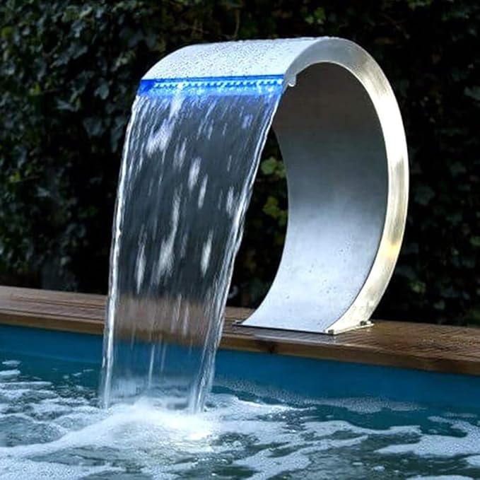 Silver Stainless Steel Rectangular Garden Pool Fountain/Garden Pool