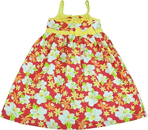 Penelope Mack Girls Size 6 Sun Dress Coral &amp; Yellow