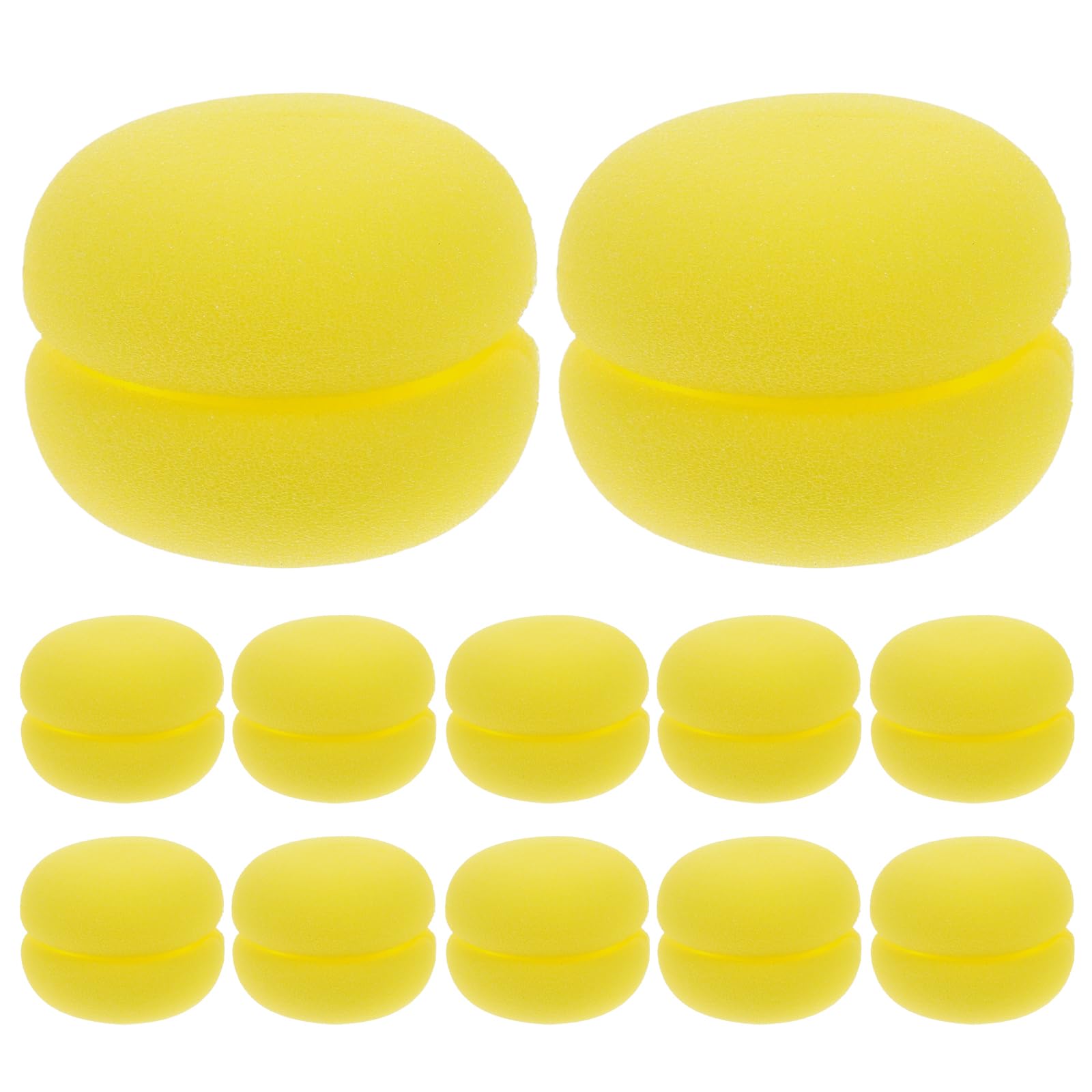FRCOLOR Hair Curlers 12Pcs Foam Rollers Sponge Curling Tool Lightweight Durable Hair Styling Accessories for Women