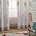 Melodieux Hot Air Balloon Window Thermal Insulated Grommet Top Curtains for Kids Room, 52 by 84 inch, Cream White (1 Panel)