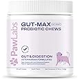PAWLABS Gut-Max Probiotic Chews - Patented BC30™ Bacillus Coagulans - Natural, Vet Formulated Digestive & Immune Support - Relieves Diarrhea, Constipation, Bloating - Duck Flavor - 90 Soft Chews