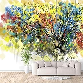 Wall Murals for Bedroom Abstract Great Tree Removable Wallpaper Peel and Stick Wall Stickers - 66x96 inches