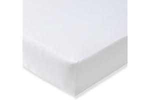 Burt's Bees Baby Essential Organic Cotton Fitted Crib Sheet, Breathable for Boy Girl Standard Crib & Toddler Mattresses