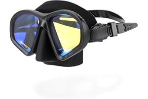 LUXPARD Diving Mask, Scuba Mask for Scuba Diving, Snorkeling, Free Diving, and Skin Diving. Anti-Fog Anti-Leak Low Volume Dive Mask with UV Coated Lenses, Scuba Gear for Adults