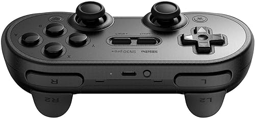 8Bitdo Sn30 Pro+ Bluetooth Gamepad (Sn30 Pro+ Black)-Compatible