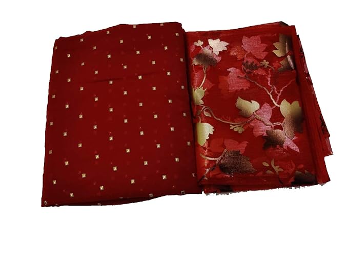 Women's Chiffon Saree With Blouse Piece