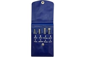 Prolinemax 4 Pc Telescopic Small Hole Bore Gauge Set Ball Type Metal Gage 1/8"-1/2"