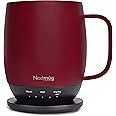Nextmug - Temperature-Controlled, Self-Heating Coffee Mug (14 oz.) (Burgundy)