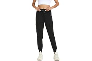 Rrosseyz Womens Cargo Pants with Pockets-Lightweight Quick Dry Water Resistant Hiking Pants for Travel Athletic Outdoor