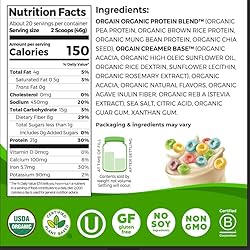 Orgain Organic Vegan Protein Powder, Fruity Cereal