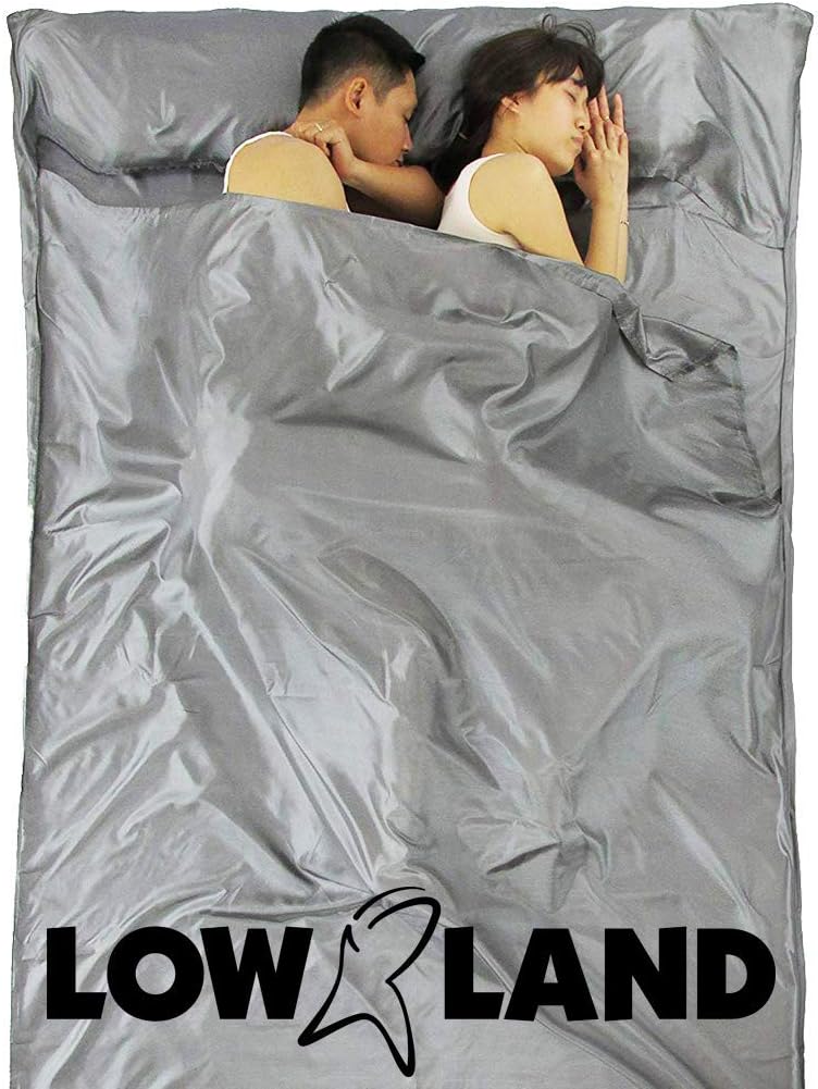 LOWLAND OUTDOORCabin Sleeping Bag, Grey, 220 x 160 cm