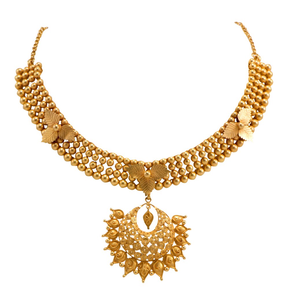 Gold choker necklace joyalukkas Clearance