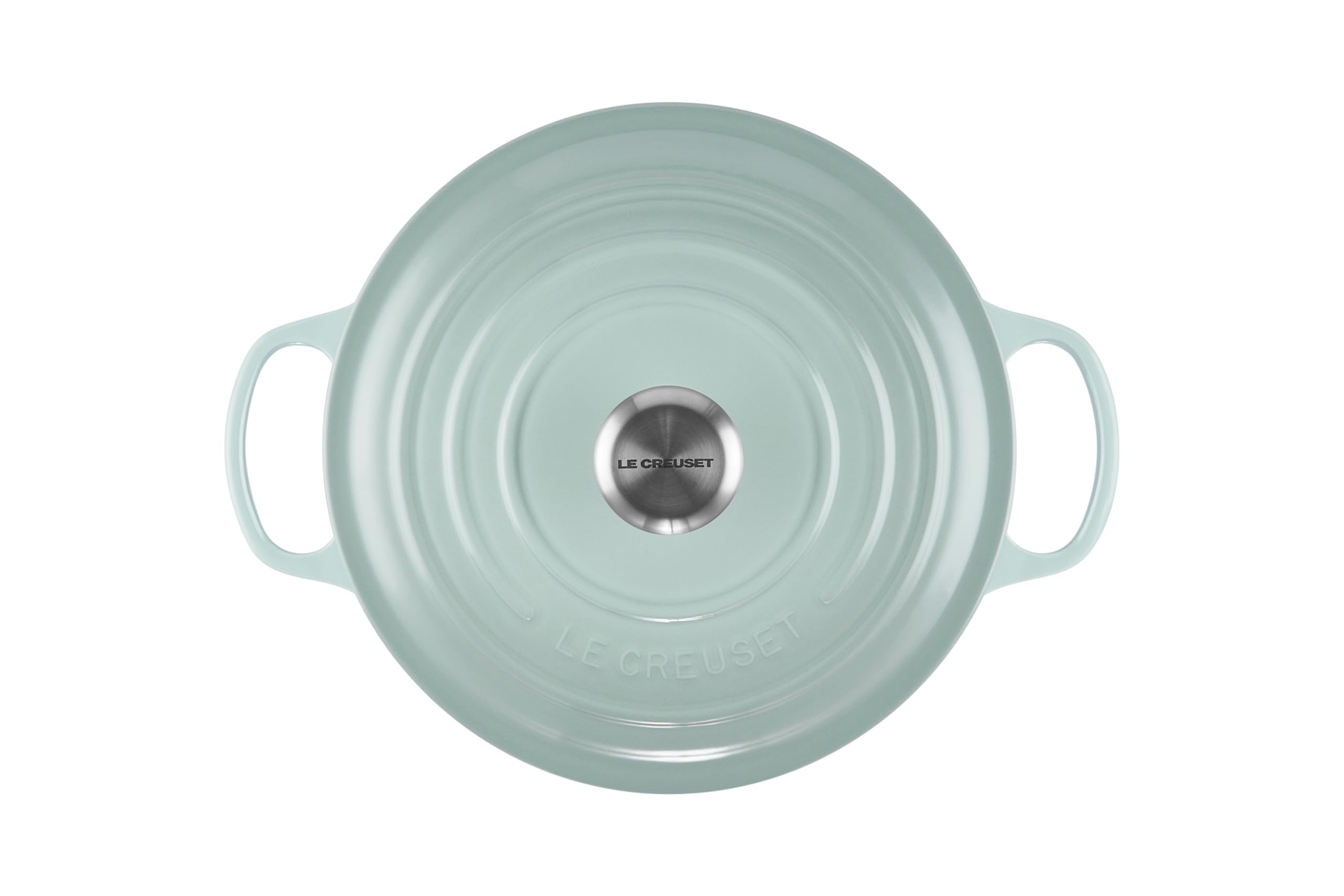 Le Creuset Enameled Cast Iron Signature Round Dutch Oven, 5.5 qt., Sea Salt