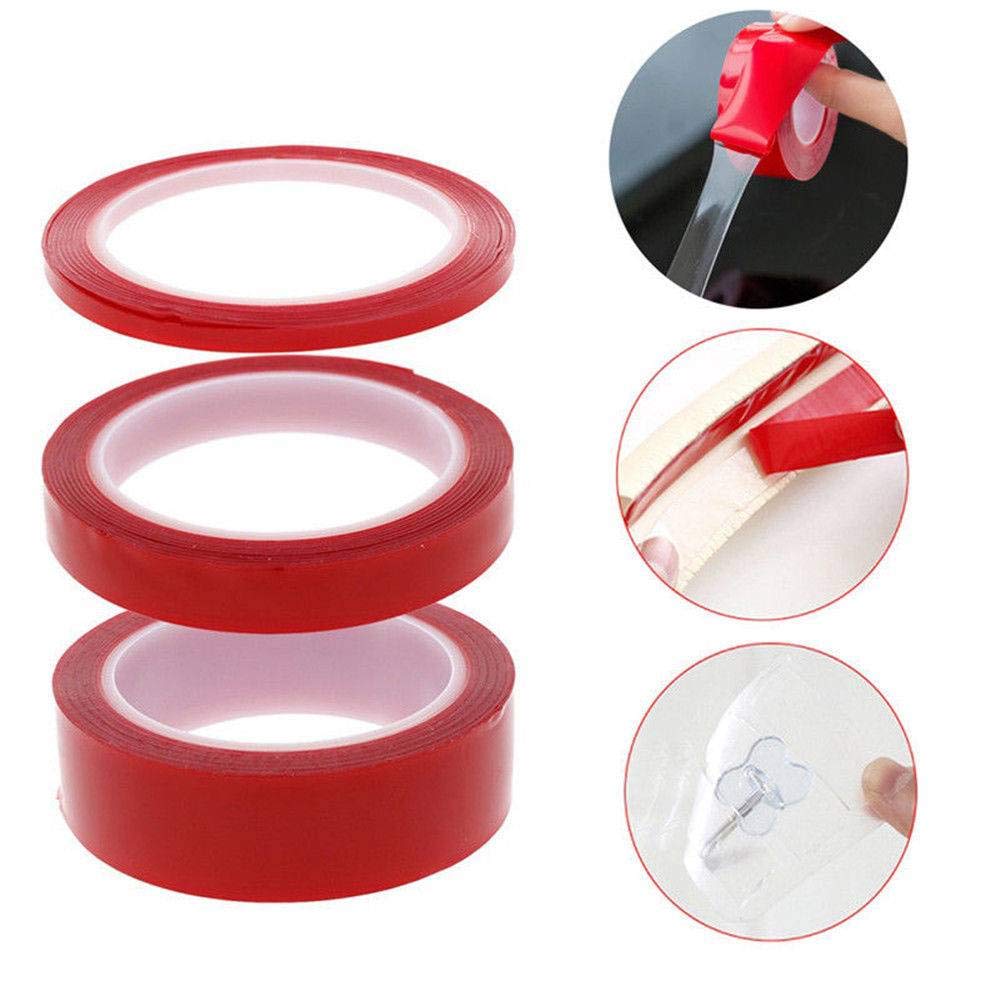 2pcs 3M Transparent Double Sided Sticky Tapes, Weather and Waterproof