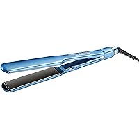 BaBylissPRO Nano Titanium & Ceramic Ultra-Slim Hair Straightener, Extra-Long Dual Voltage Flat Iron with Floating Plates
