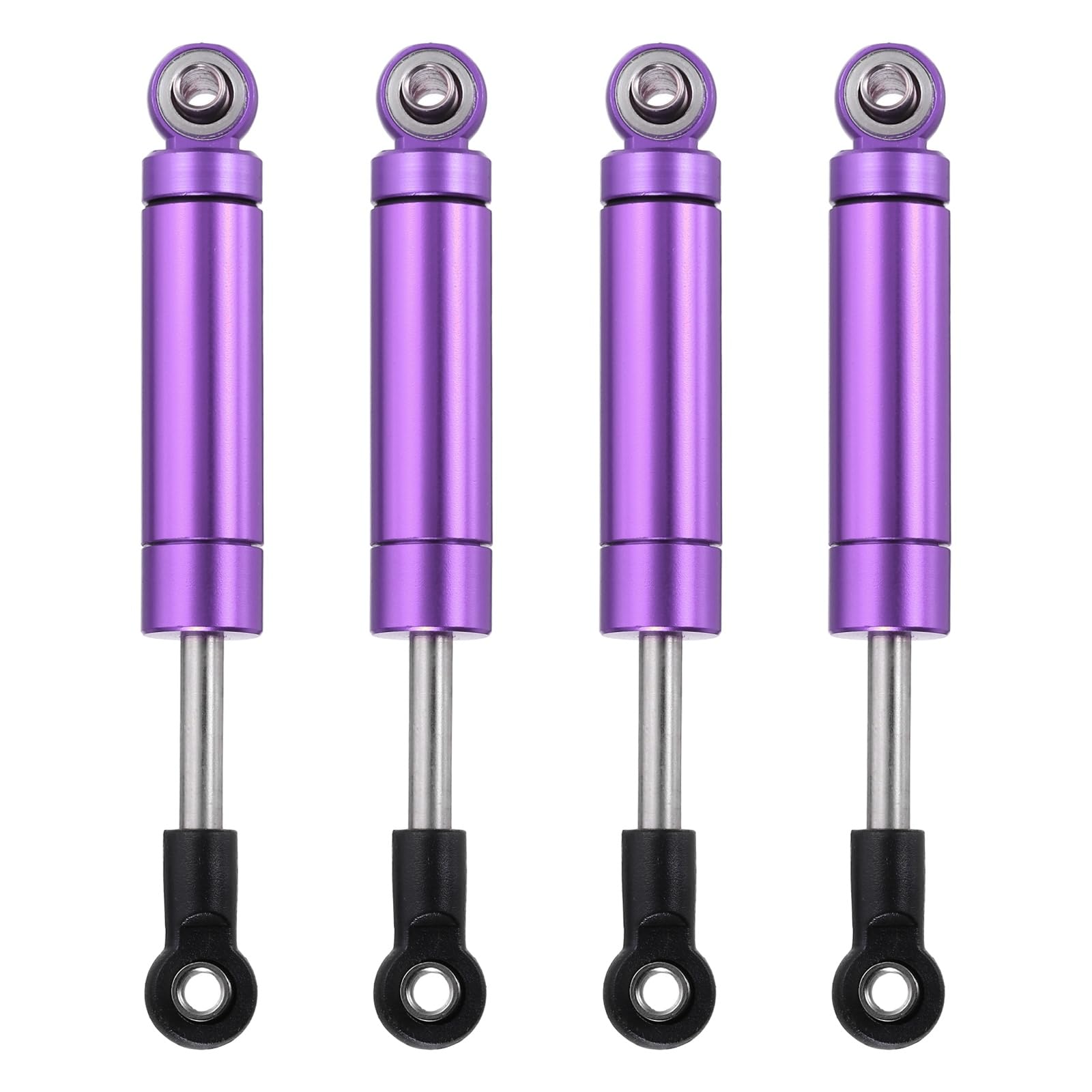 sourcing map 4 Pcs RC Shock Absorber 1/10 72mm Internal Spring Oil Shock Absorber Dampers for 1/10 RC Car Crawler Racing Truck Upgrade Parts, Purple