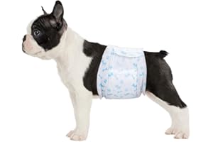 Disposable Male Dog Diapers - Absorbent Male Wraps Belly Bands for Male Dogs with Leak Protection, Excitable Urination, Incon