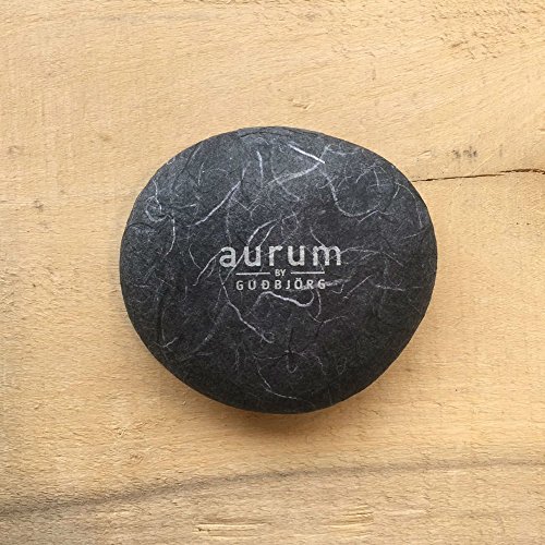 FOLD-Necklace-Medium-in-Lava-and-925-Sterling-Silver-necklace-handcrafted-in-Iceland-from-silver-and-lava