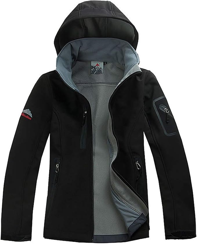 WAZHAKU Herren Softshell Jacke - Wasserdicht & Atmungsaktiv Für Outdoor