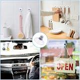 Flintronic 20 Pcs 30mm Clear Suction Cups Knurled Nut Window Suckers view 5