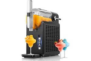 FOHERE Slushie Machine, Margarita Machine with 5 Presets + Custom Option, Auto-Clean Slushy Machine for Home, No Ice Needed, 12 Hours Freshness, Frozen Drink Maker for Spiked Slushies Frappés and More (68oz)