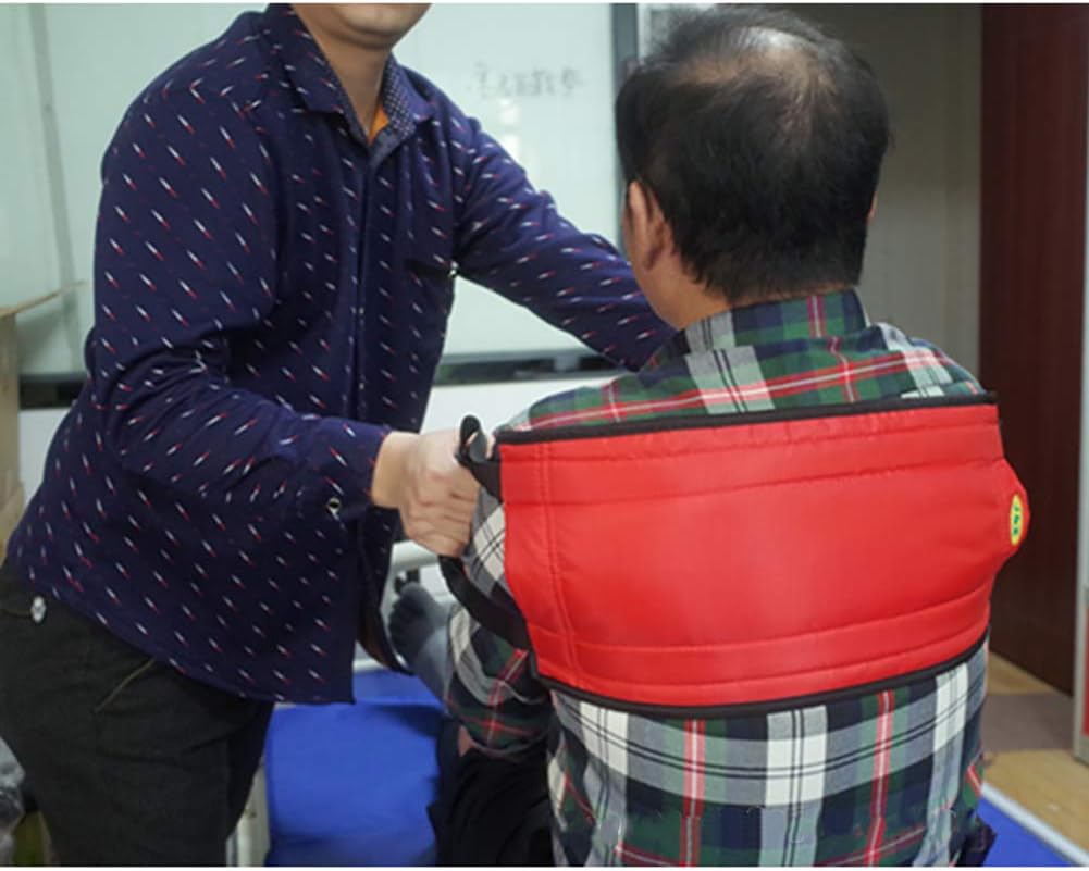 Fushida Medical Care Articles Hospital Standing Aids and Supports Adjustable Protection Waist Oxford Cloth Material(Red): Health & Personal Care