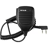 Retevis Shoulder Speaker Mic 2 Pin Two Way Radio Micphone for Baofeng UV-5R UV-82 888S Retevis H-777 RT21 RT22 RT27 Arcshell 
