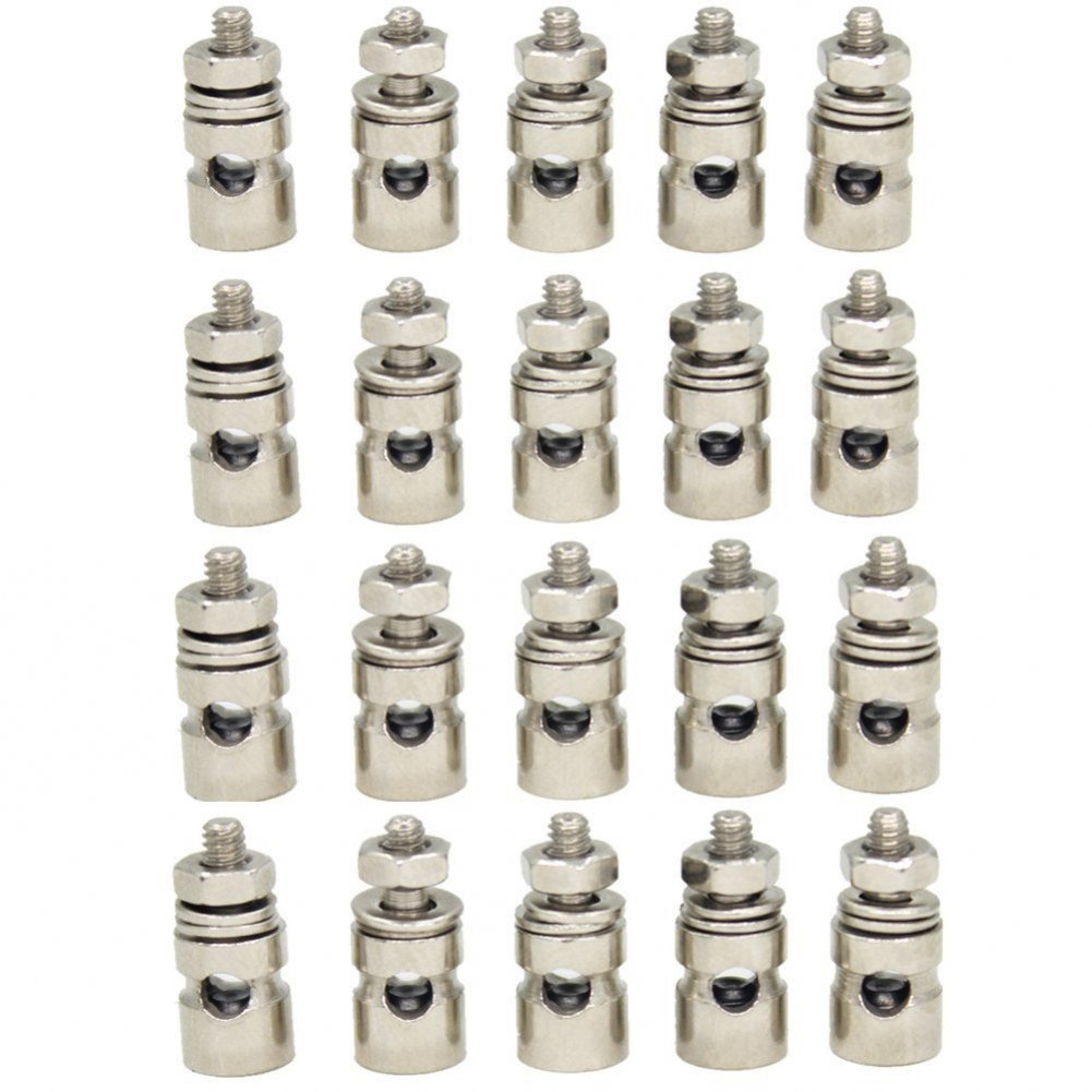 Photo 1 of 25-Pack Hobbypark Adjustable D2.1mm Pushrod Connector Linkage Stoppers RC Model Airplane Replacement
