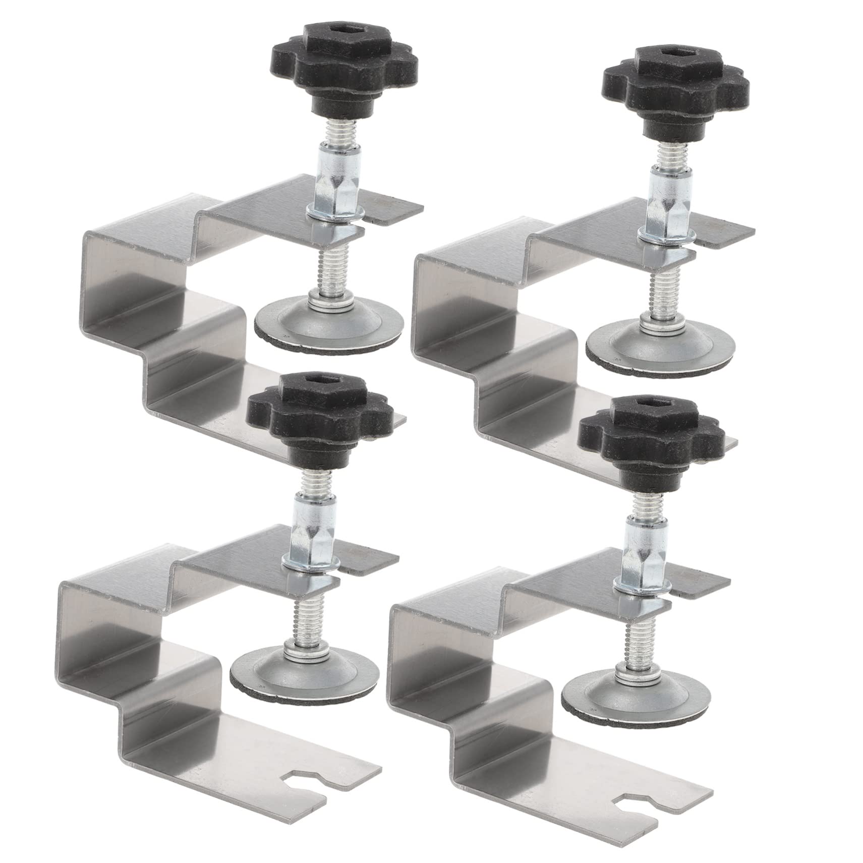 IWOWHERO 4Pcs Front Installation Clamp Panel Clamp Heavy Duty Cabinet Fixing Clip for Accurate Positioning and Secure Installation of Cabinet Doors